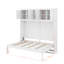 Lit escamotable mural avec armoires supérieures Murphy-2146000058-2146000060