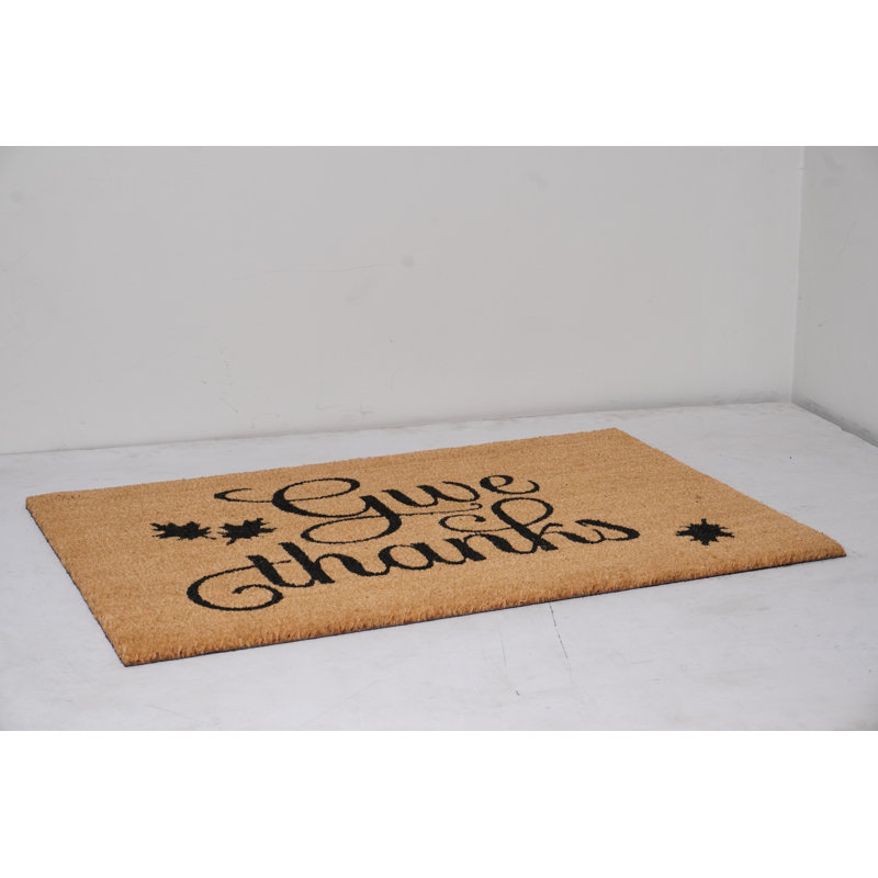 Ayvian Non-Slip Thanksgiving Outdoor Doormat, 36" W x 72" L