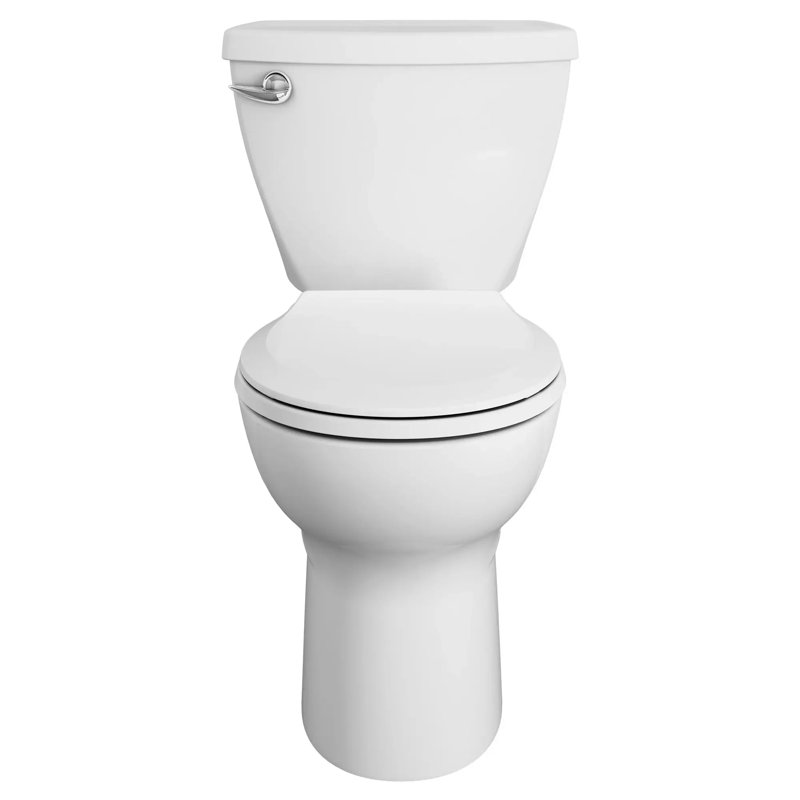 American Standard Cadet 3 1.28 Gpf Left-trip Lever Round-front Self-cleaning Toilet With Slow-close Seat