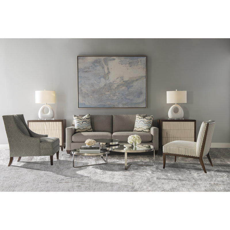 Russo 3 - Drawer Solid Wood Dresser, Greige/White/Gray