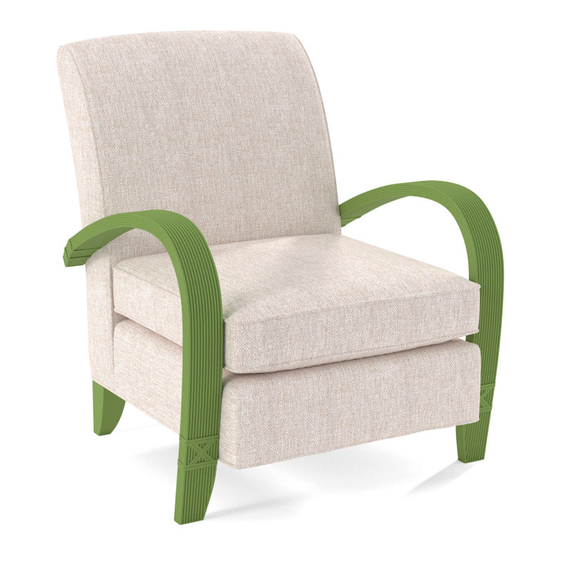 Vero Armchair, White Sugar Performance; 0863-91, Nickel