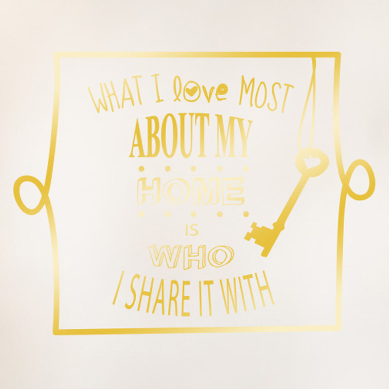 Wall Decal, Medium, Shiny Gold