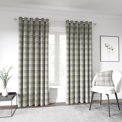 Harriet Lined Eyelet Room Darkening Curtains
