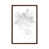 Toile avec cadre en bois brun classique