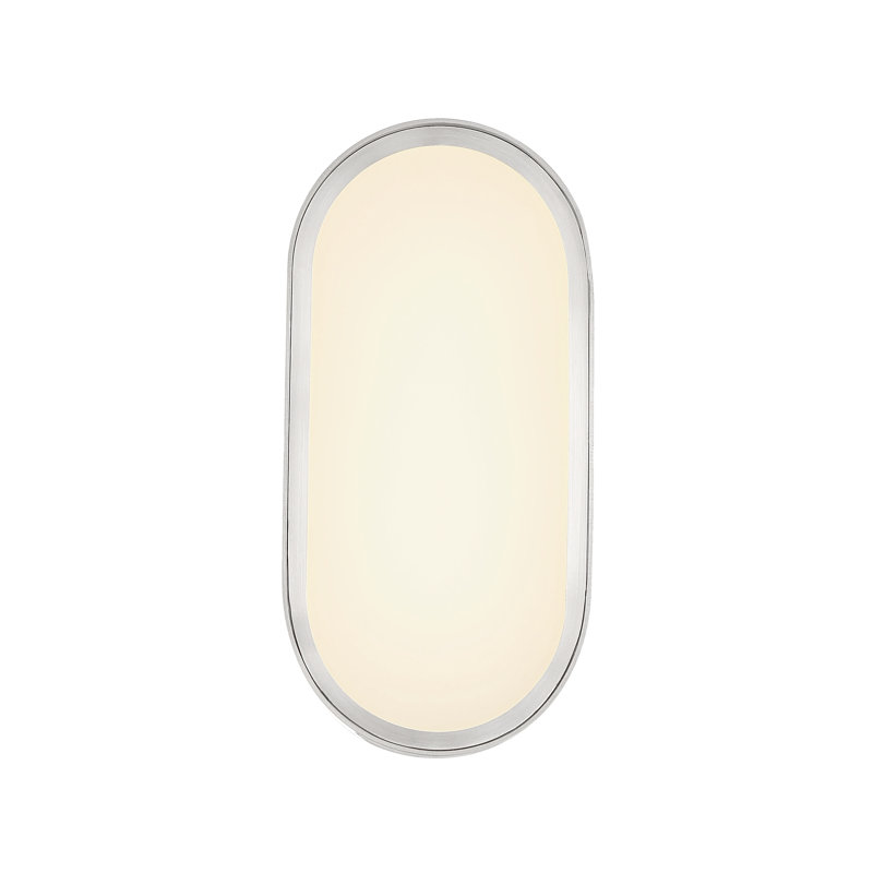 Melody LED Flush Mounted Sconce, Nickel