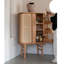 Buffet en cerisier avec rangement et porte en cerisier 31,89