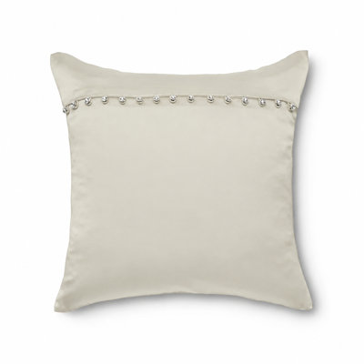 Silk Crystal Button Pillow