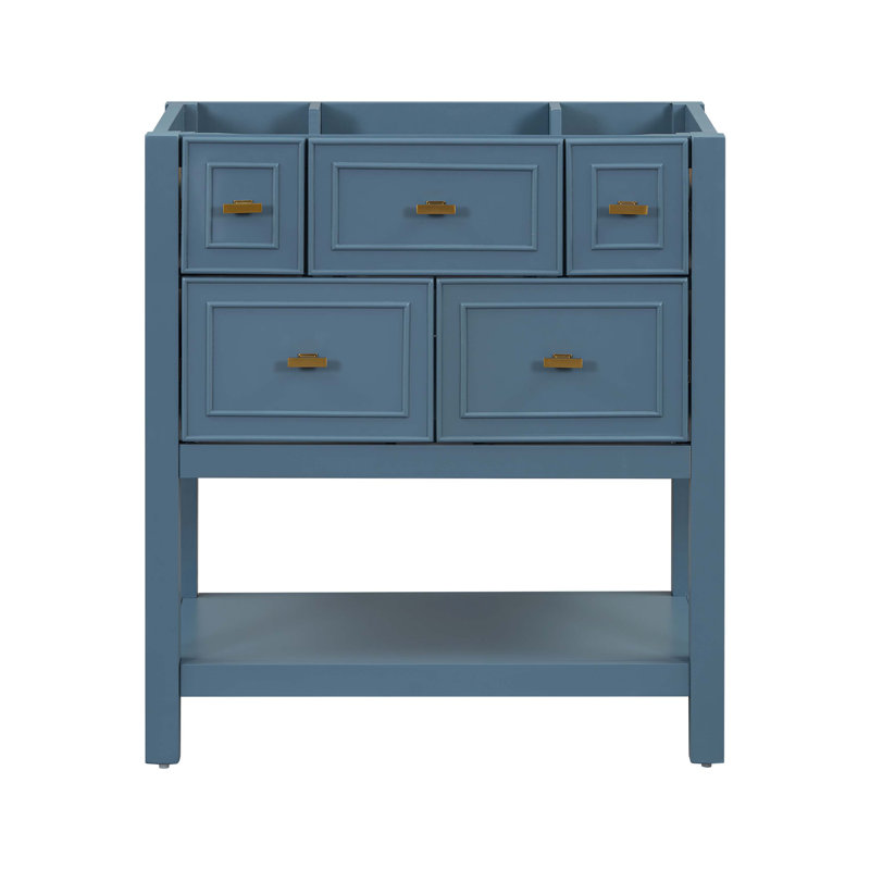 Base de meuble-lavabo simple 29,56 po seulement, Bleu