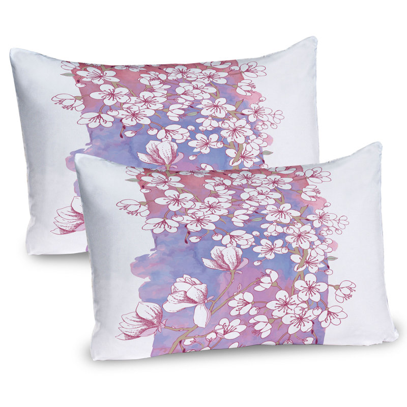Ensemble de 2 taies décoratives Ambesonne Magnolia, H 20 po x l 36 po