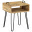 Reyes 40cm W Metal Bedside Table