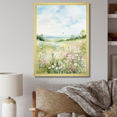 " Meadow Scenery Minimalism Serenity I "
