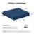 2 pcs outdoor chair cushions, Seat/Back, seat cushions, 18.5" W x 16" D-724055067-724055071