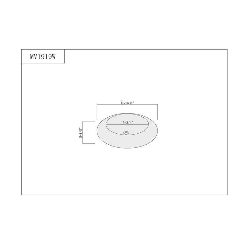 Lavabo de salle de bain circulaire en céramique pour bateau Modern