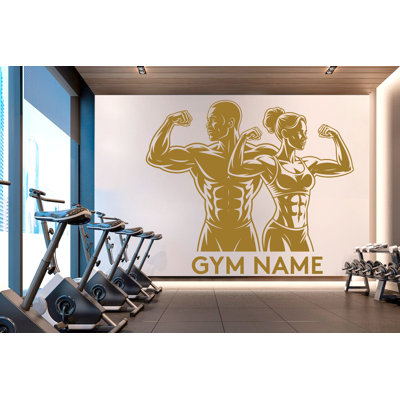 Adhésif décoratif Couple gymnase