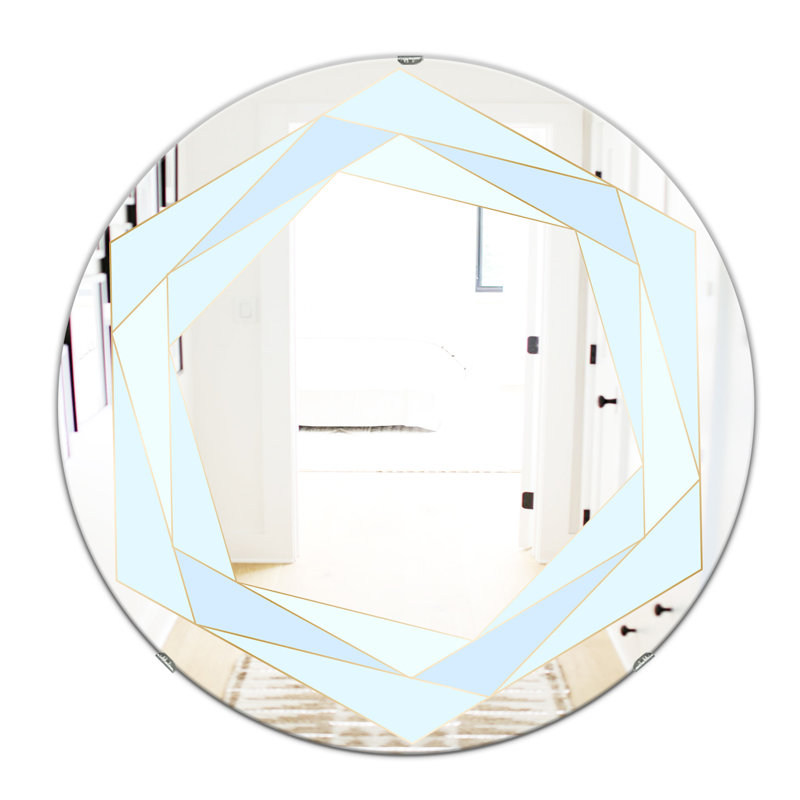 Miroir d'appoint Mid-Century Pastel Dreams 8, H 31,5 po x l po