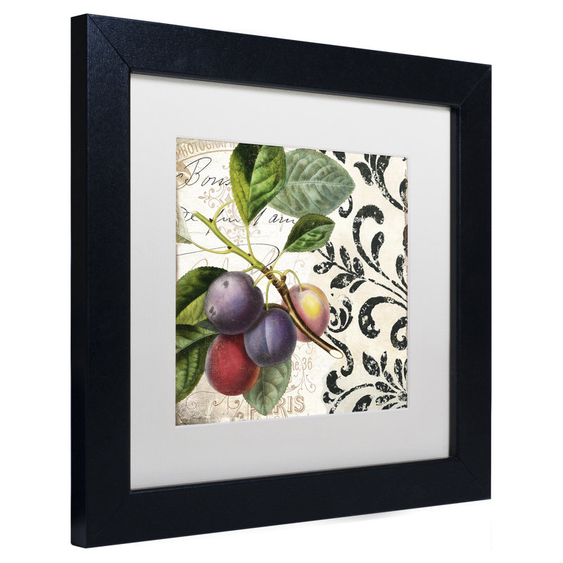 Jadaya «Les Fruits Jardin III», impression encadrée, H 11 po x l 14 po x P 0,5 po, Blanc