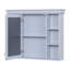 Armoire à pharmacie murale moderne avec porte miroir et 6 tablettes ouvertes Modern-328592899