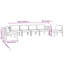 Ensemble modulaire de patio carré de 27,6 po de largeur avec coussins