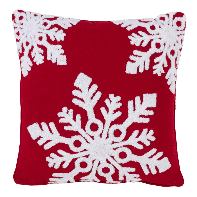 Chute de Neige Collection Snowflake Throw Pillow