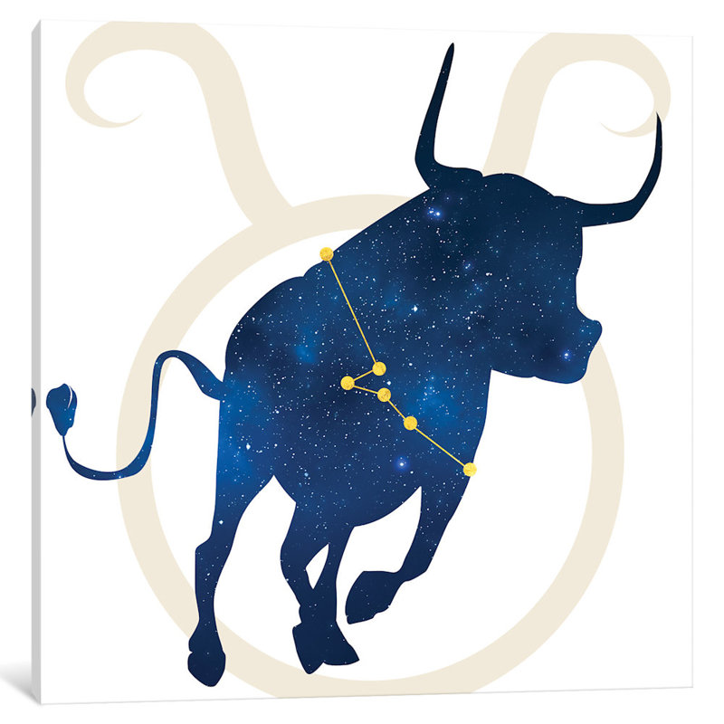 « stars of taurus », impression sur toile tendue, H 12 po x l 12 po x P 1,5 po, Toile tendue, Pas de tapis