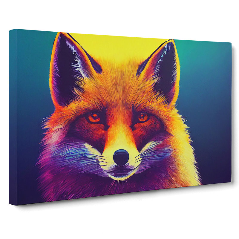 Fox Art Vol.2 - Wrapped Canvas, 35cm H x 50cm W x 3cm D
