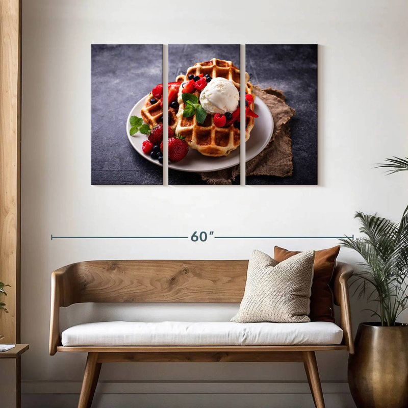 Yarlin Berry Belgian Waffles, 28" H x 45" W