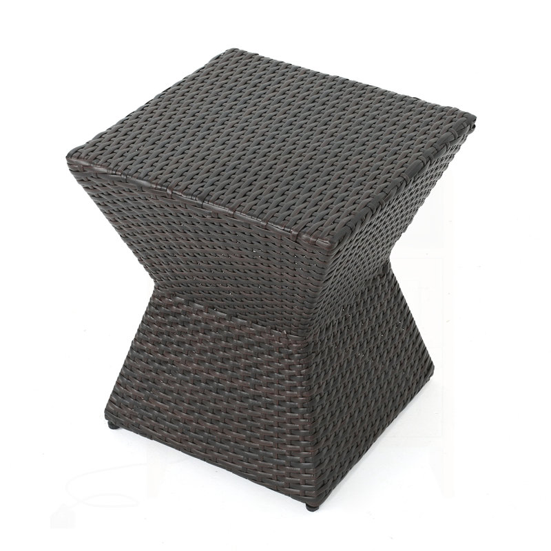 Outdoor Wicker End Table