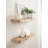 Burlock Floating Wall Shelves with Burlwood Look