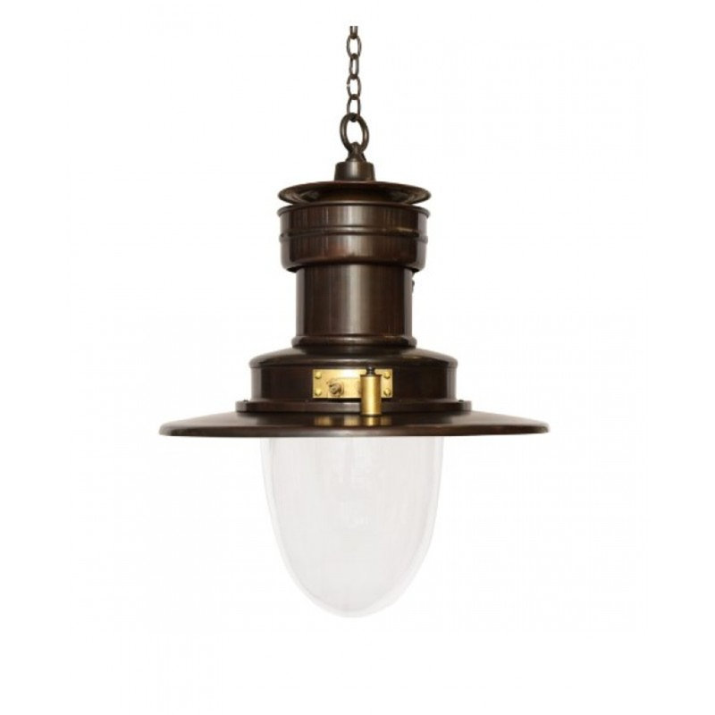 Lustre suspendu en laiton, H 35 po x l 36 po x P 36 po, Nickel brossé, Fumée
