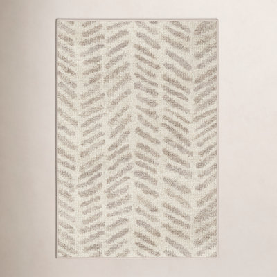 Rowley Grey Machine Washable Geometric Rug