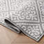 Austell Machine Woven Synthetic Geometric Area Rug-478025355-491491048