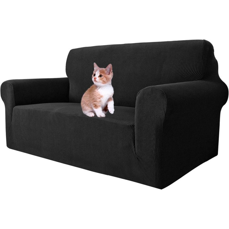 Outdoor Patio Sofa Cover, 80cm H x 135cm W x 80cm D, Black