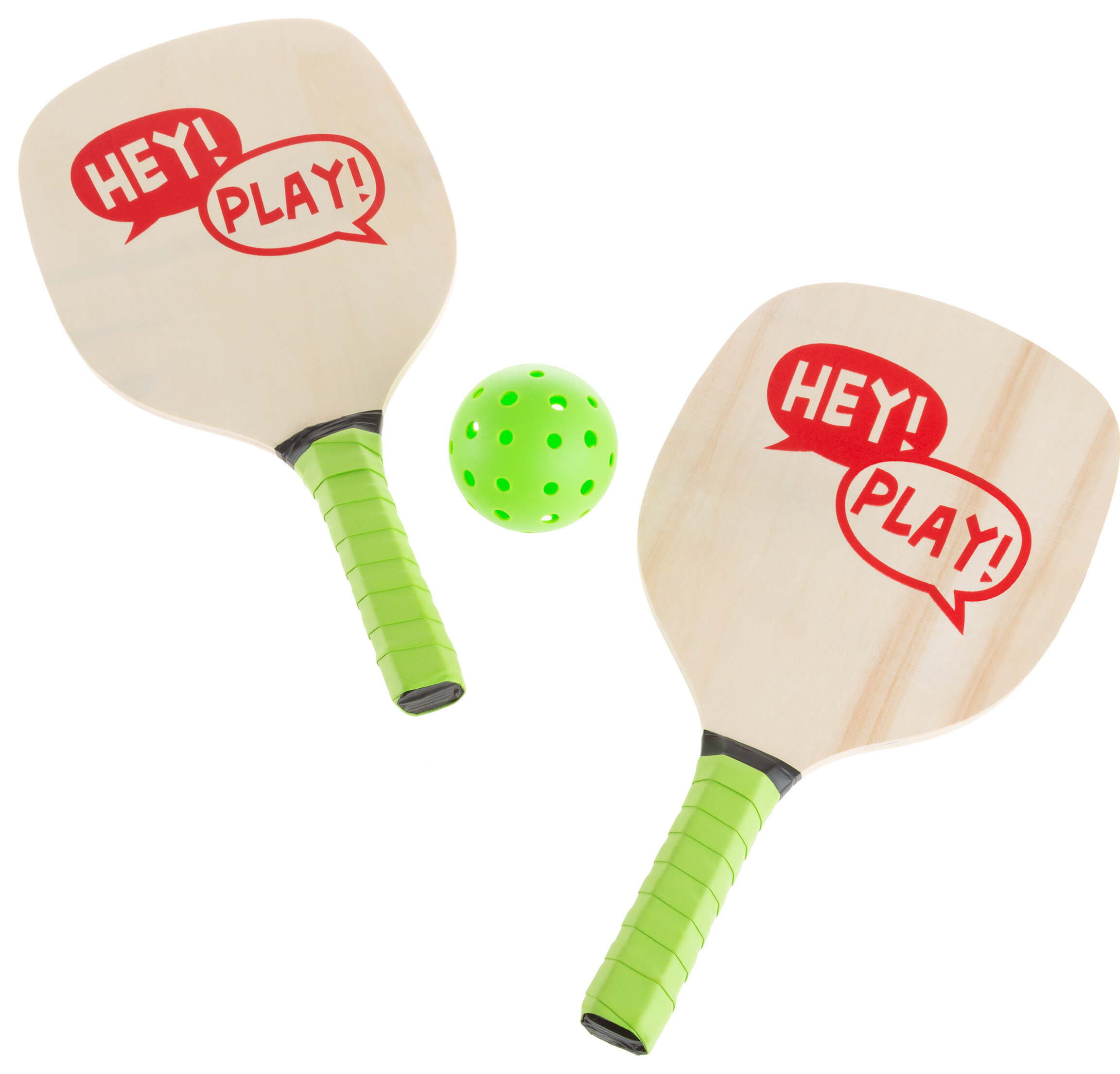 Hey! Play! Solid Wood Paddle Ball with Carrying Case & Reviews