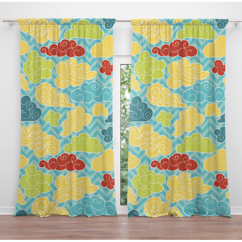 Paire de rideaux obscurcissant en polyester Dillion, L 20 po x H 52 po