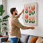 Stylized Tulip Composition Mid-Century - Wrapped Canvas-1241985982-1241985952