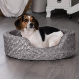 Ultra Plush Oval Donut Dog Bed