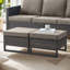 Repose-pieds de patio extérieur en osier avec coussin Ingvald (ensemble de 2)-1626738550-1619251986