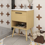 Bathroom Vanity With Sink Combo,Multi-Functional Bathroom Cabinet With Drawer