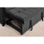 Canapé-lit convertible en velours, canapé-lit réglable à 5 positions avec lit escamotable et poche de rangement latérale, canapé-lit multifonctionnel 2-en-1-133038779