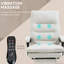 Fauteuil de bureau en microfibre à massage inclinable et chauffant, parfait pour la détente et le travail confortable-351684084