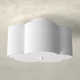 Mamchand 3 Light Fabric Semi Flush Mount