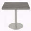 Table carrée bistro moderne avec plateau tulipe et plateau en faux marbre, facile à assembler, structure en métal robuste-322550573-322550574