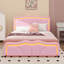 Lit plateforme tapissier Sleek Curved Design-114346597-114346598