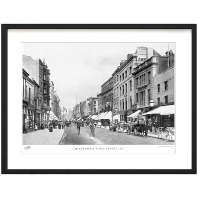 Cheltenham, High Street 1901 1 Piece Single Picture Frame Wall Art