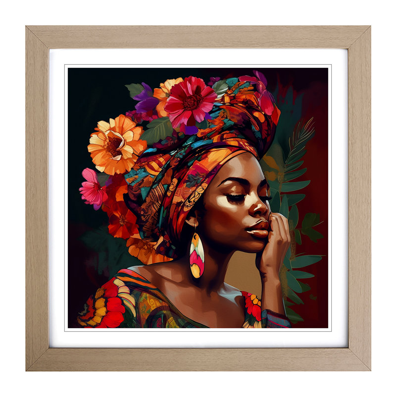 Single Picture Frame Print on Wood, Oak