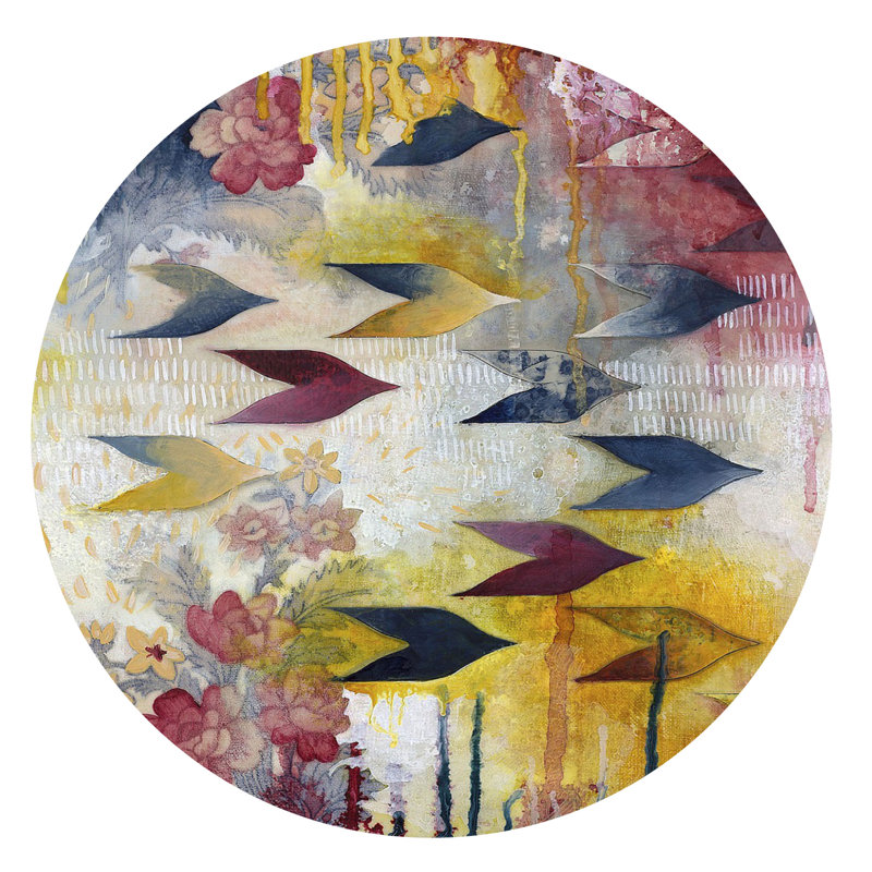 Genevre Abstract Non-Wall Damaging Wall Decal