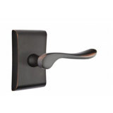 Luzern Wave/Drop Privacy (Bed & Bath) Door Lever with Rectangle Rosette