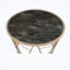 Pierre d'ingénierie noire Baker & amp; Table basse champagne