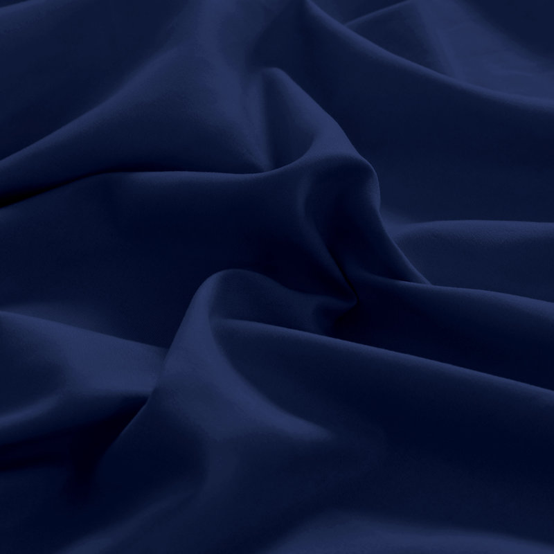 Drap simple en microfibre douce Wayfair Basics® 1800 Series, Drap plat de taille double, Bleu royal