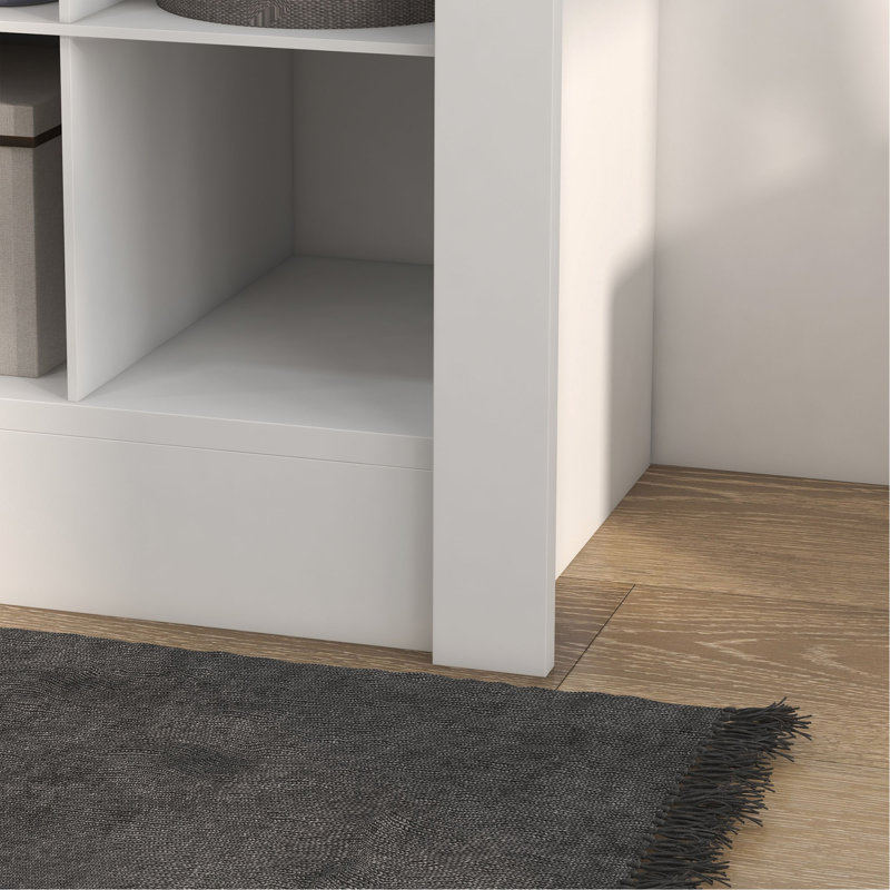 Rangement pour chaussures 71 pouces, armoire à chaussures étroite pour entrée avec cubes ouverts pour 36 paires, blanc